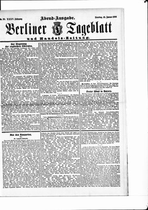 Berliner Tageblatt und Handels-Zeitung vom 16.01.1906