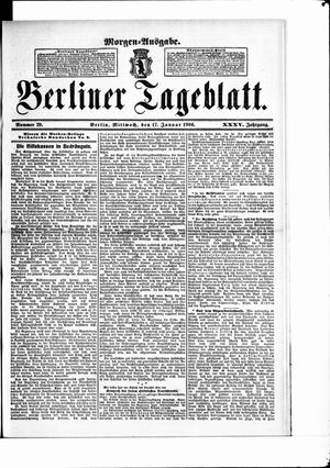 Berliner Tageblatt und Handels-Zeitung vom 17.01.1906