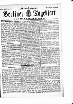 Berliner Tageblatt und Handels-Zeitung vom 18.01.1906