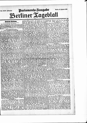 Berliner Tageblatt und Handels-Zeitung vom 19.01.1906