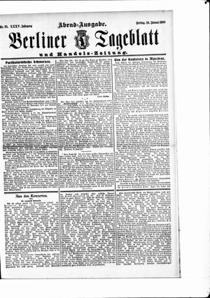 Berliner Tageblatt und Handels-Zeitung vom 19.01.1906