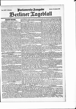 Berliner Tageblatt und Handels-Zeitung on Jan 20, 1906