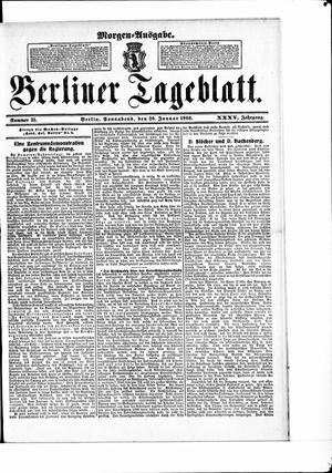 Berliner Tageblatt und Handels-Zeitung vom 20.01.1906