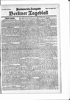 Berliner Tageblatt und Handels-Zeitung vom 27.01.1906