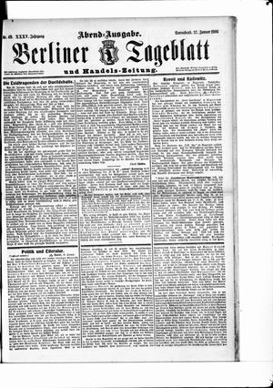 Berliner Tageblatt und Handels-Zeitung vom 27.01.1906