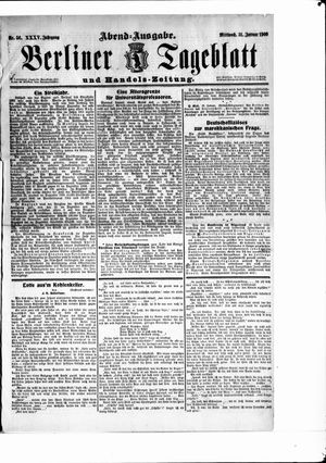 Berliner Tageblatt und Handels-Zeitung on Jan 31, 1906