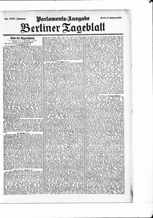 Berliner Tageblatt und Handels-Zeitung vom 06.02.1906