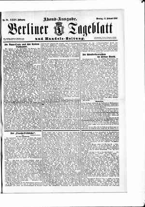Berliner Tageblatt und Handels-Zeitung vom 12.02.1906
