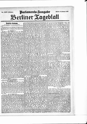 Berliner Tageblatt und Handels-Zeitung vom 13.02.1906