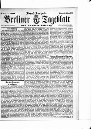 Berliner Tageblatt und Handels-Zeitung vom 14.02.1906