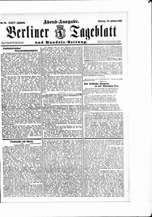 Berliner Tageblatt und Handels-Zeitung vom 20.02.1906