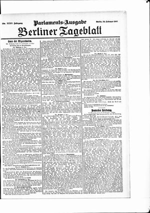 Berliner Tageblatt und Handels-Zeitung on Feb 24, 1906