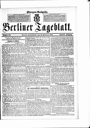 Berliner Tageblatt und Handels-Zeitung on Feb 24, 1906