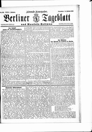 Berliner Tageblatt und Handels-Zeitung on Feb 24, 1906