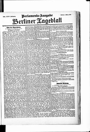 Berliner Tageblatt und Handels-Zeitung vom 01.03.1906