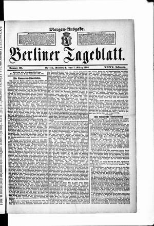 Berliner Tageblatt und Handels-Zeitung vom 07.03.1906