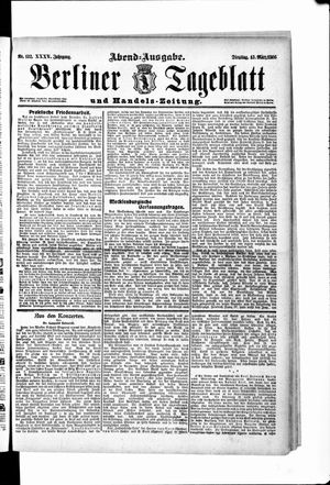 Berliner Tageblatt und Handels-Zeitung on Mar 13, 1906