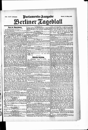 Berliner Tageblatt und Handels-Zeitung vom 14.03.1906