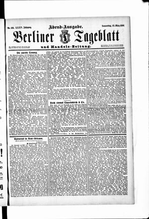 Berliner Tageblatt und Handels-Zeitung vom 15.03.1906