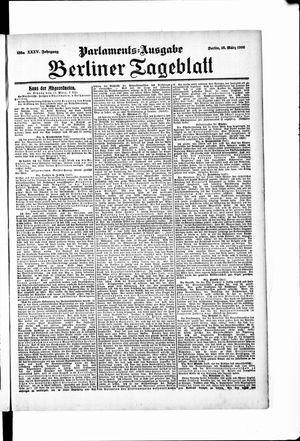 Berliner Tageblatt und Handels-Zeitung vom 16.03.1906