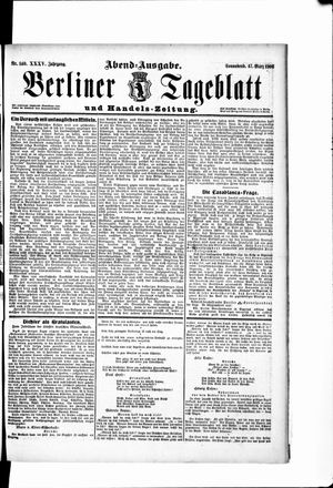 Berliner Tageblatt und Handels-Zeitung vom 17.03.1906
