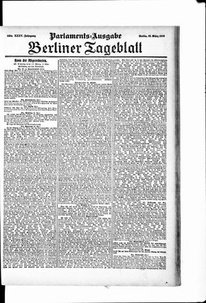 Berliner Tageblatt und Handels-Zeitung on Mar 18, 1906
