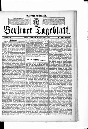 Berliner Tageblatt und Handels-Zeitung vom 20.03.1906