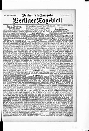 Berliner Tageblatt und Handels-Zeitung vom 21.03.1906