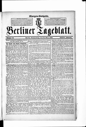 Berliner Tageblatt und Handels-Zeitung vom 22.03.1906