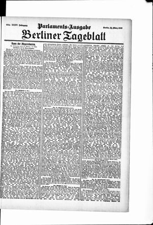 Berliner Tageblatt und Handels-Zeitung vom 24.03.1906
