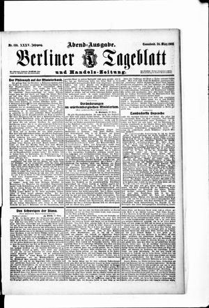 Berliner Tageblatt und Handels-Zeitung vom 24.03.1906