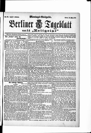 Berliner Tageblatt und Handels-Zeitung on Mar 26, 1906