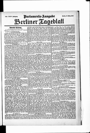 Berliner Tageblatt und Handels-Zeitung vom 27.03.1906