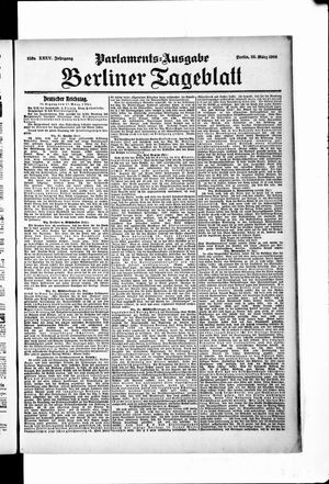 Berliner Tageblatt und Handels-Zeitung on Mar 28, 1906