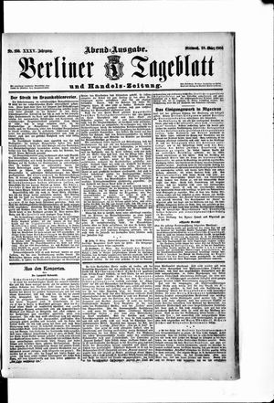 Berliner Tageblatt und Handels-Zeitung on Mar 28, 1906