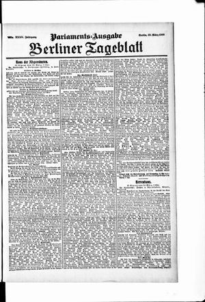 Berliner Tageblatt und Handels-Zeitung on Mar 29, 1906