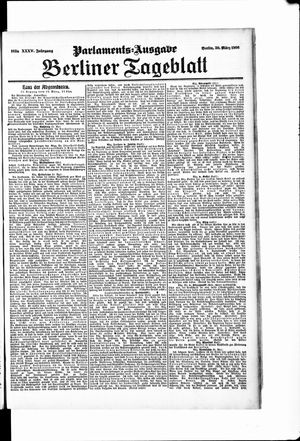 Berliner Tageblatt und Handels-Zeitung vom 30.03.1906