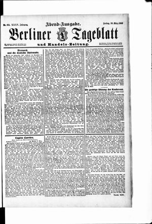Berliner Tageblatt und Handels-Zeitung on Mar 30, 1906