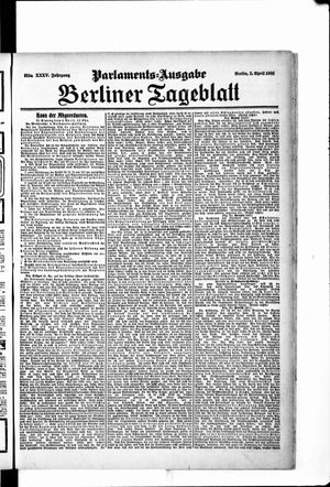 Berliner Tageblatt und Handels-Zeitung vom 03.04.1906