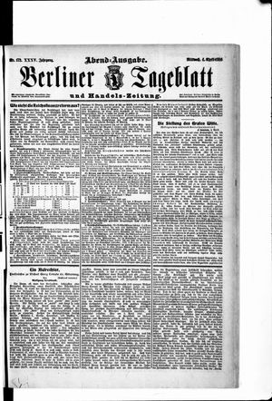 Berliner Tageblatt und Handels-Zeitung vom 04.04.1906