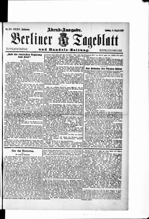Berliner Tageblatt und Handels-Zeitung vom 06.04.1906