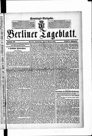 Berliner Tageblatt und Handels-Zeitung vom 08.04.1906