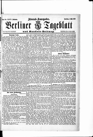 Berliner Tageblatt und Handels-Zeitung vom 01.05.1906