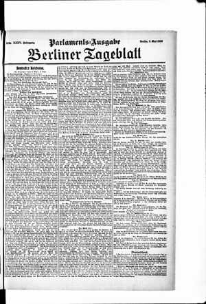 Berliner Tageblatt und Handels-Zeitung on May 2, 1906