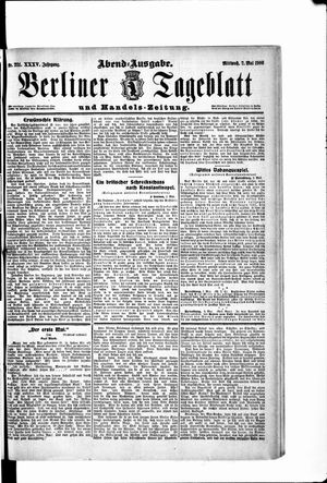 Berliner Tageblatt und Handels-Zeitung vom 02.05.1906