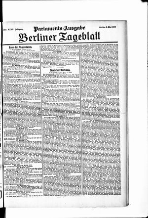 Berliner Tageblatt und Handels-Zeitung on May 3, 1906
