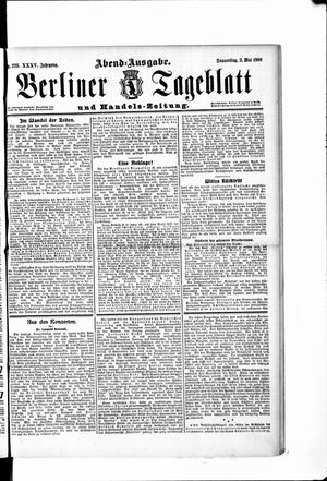 Berliner Tageblatt und Handels-Zeitung on May 3, 1906