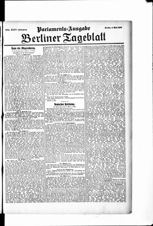 Berliner Tageblatt und Handels-Zeitung vom 04.05.1906