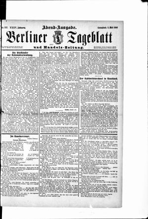 Berliner Tageblatt und Handels-Zeitung on May 5, 1906