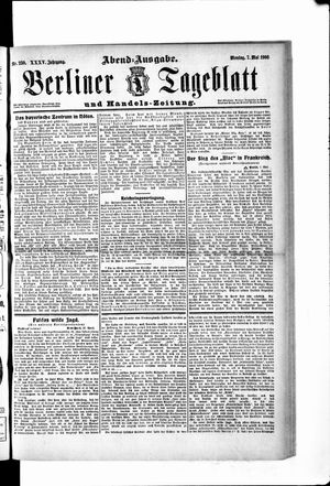 Berliner Tageblatt und Handels-Zeitung vom 07.05.1906